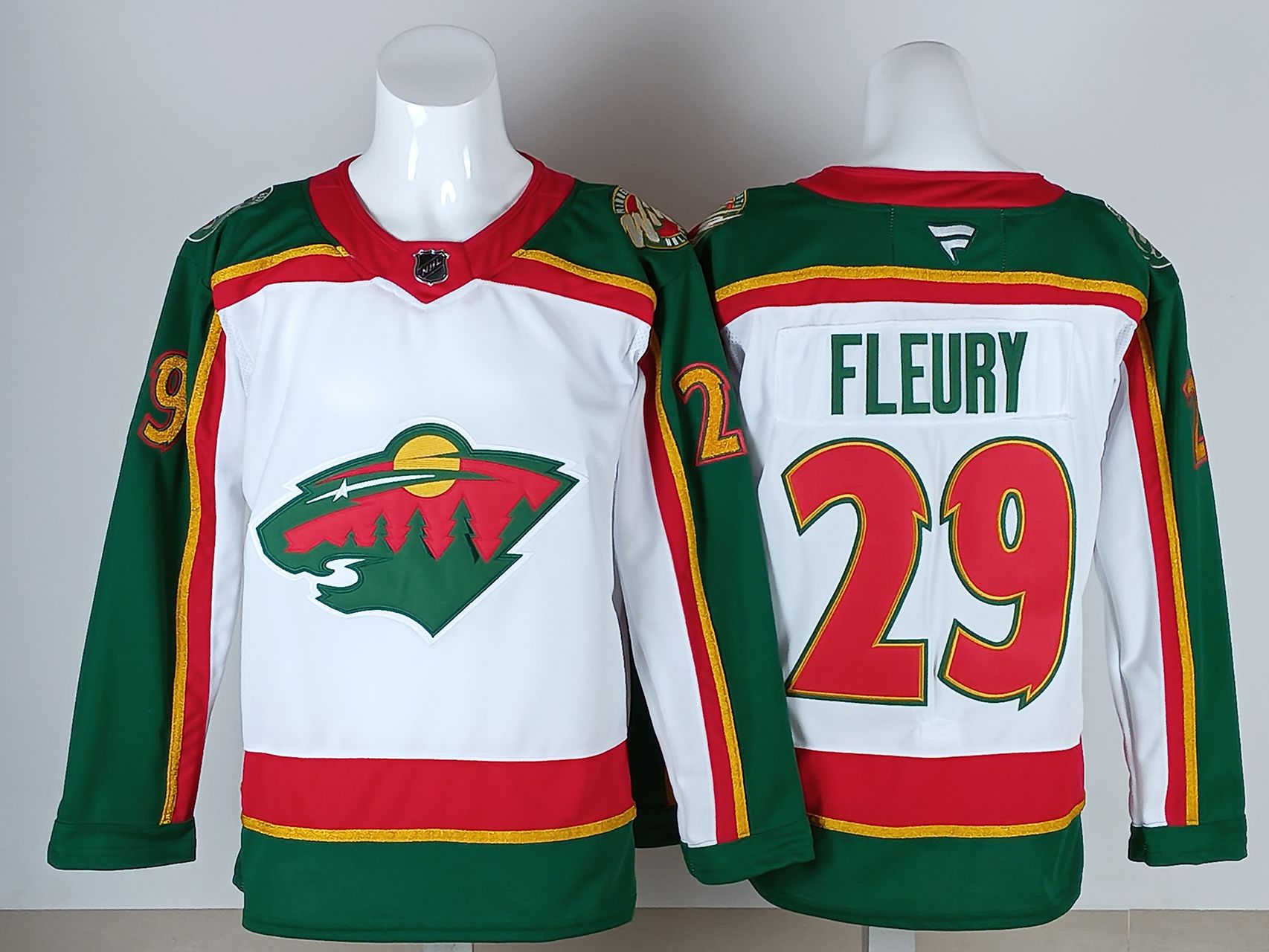 Men 2026 Minnesota Wild #29 Fleury White Green NHL Jersey style 01-0